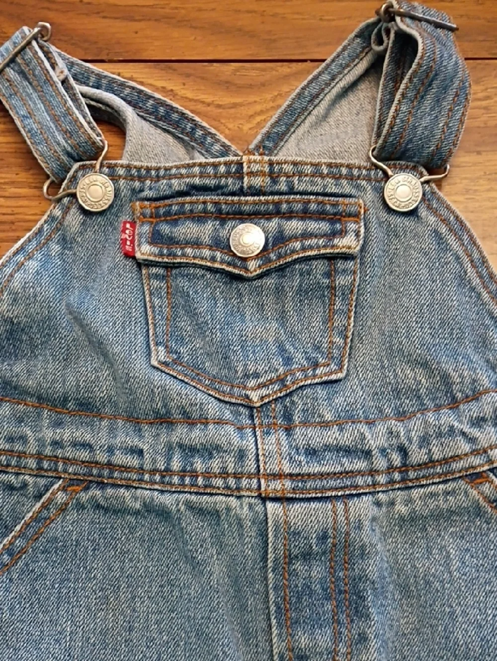Levi's Blue Denim Kids Overalls